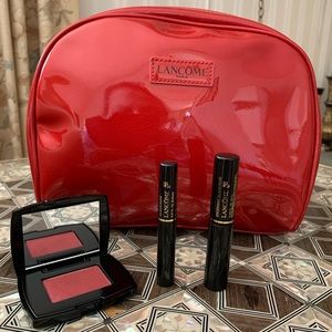 💐Lancôme NEW Make up Bag, 2 Black Mascara Blush🍭